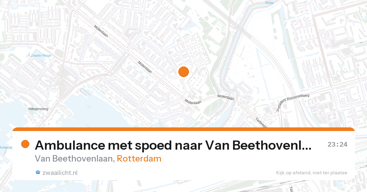 Ambulance met spoed naar Van Beethovenlaan in Rotterdam — 19 jul 2026