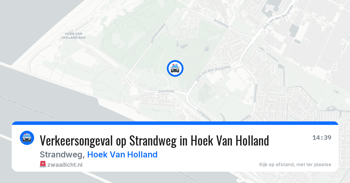 Verkeersongeval op Strandweg in Hoek Van Holland — 29 jul 2026