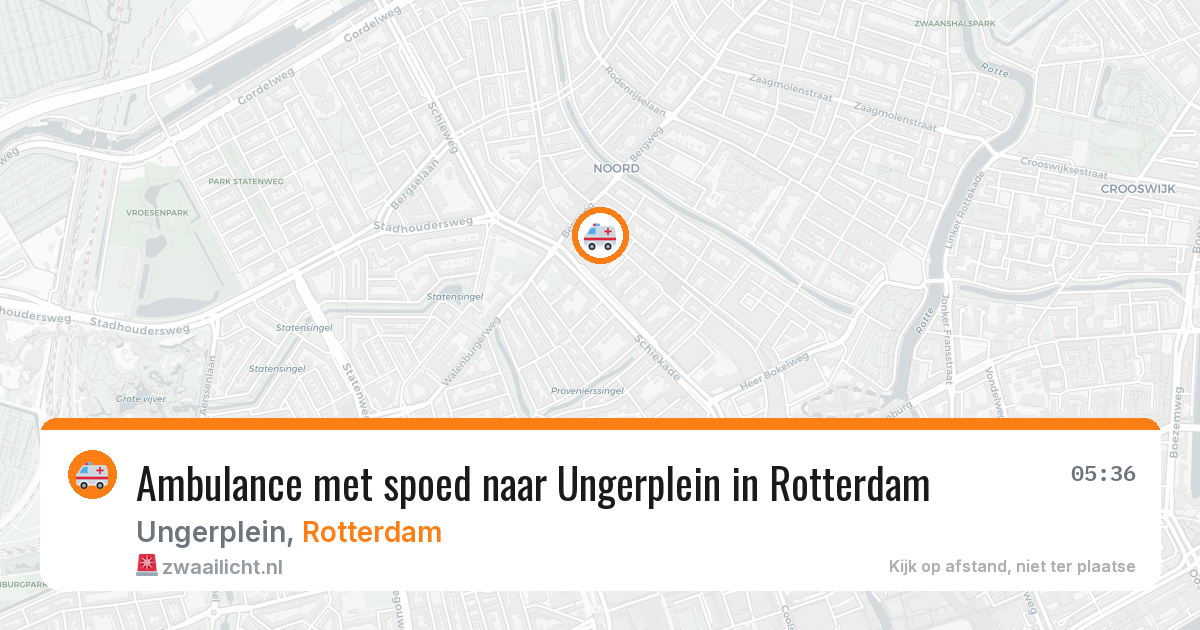 Ambulance met spoed naar Ungerplein in Rotterdam — 3 jun 2026