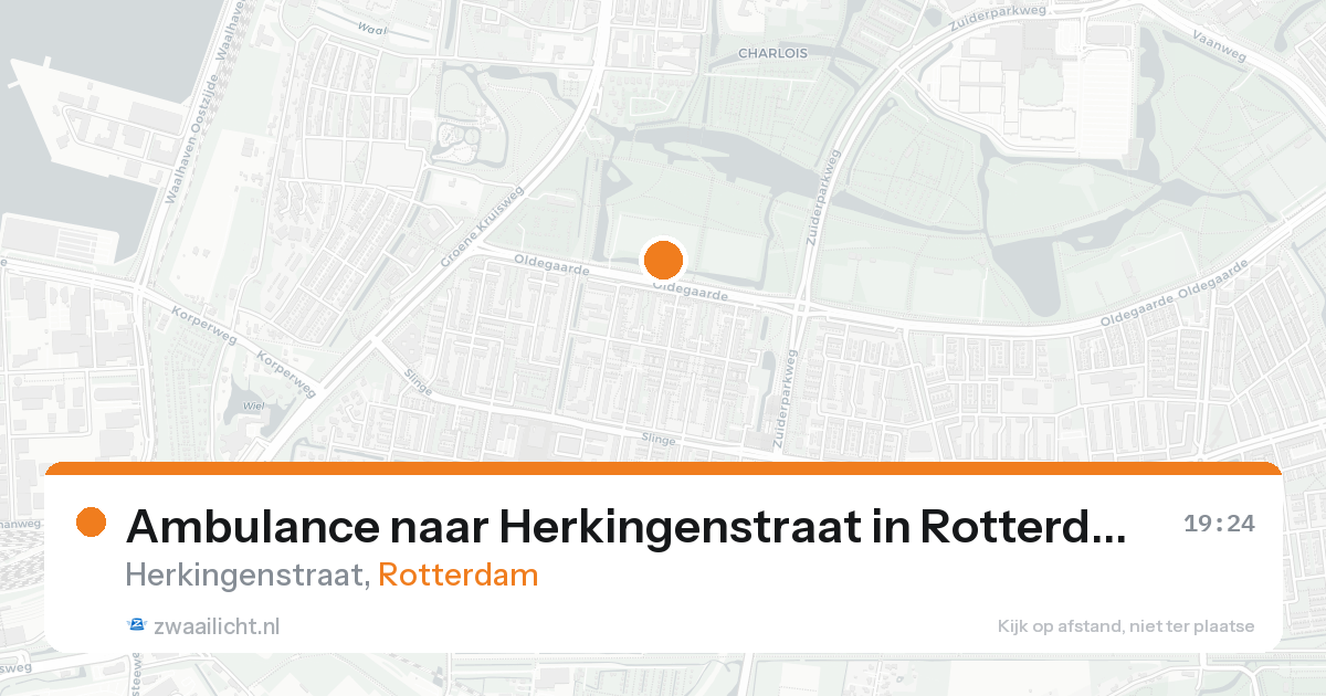 Ambulance naar Herkingenstraat in Rotterdam — 19 aug 2026