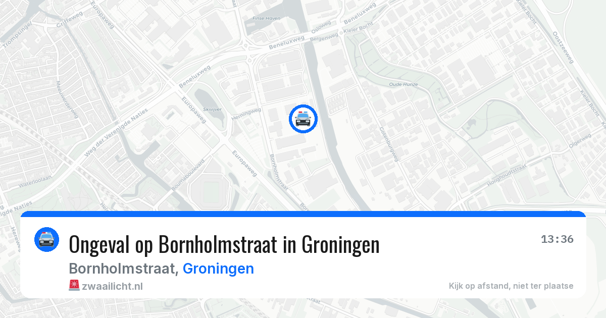 Ongeval op Bornholmstraat in Groningen — 11 aug 2026
