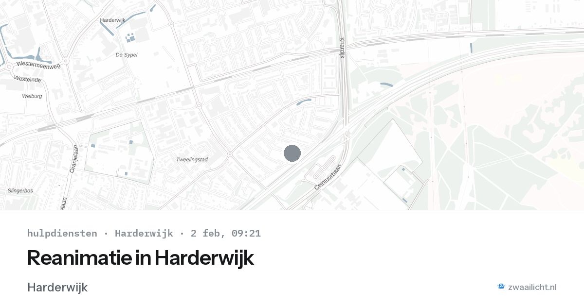 Reanimatie in Harderwijk — 2 feb 2026