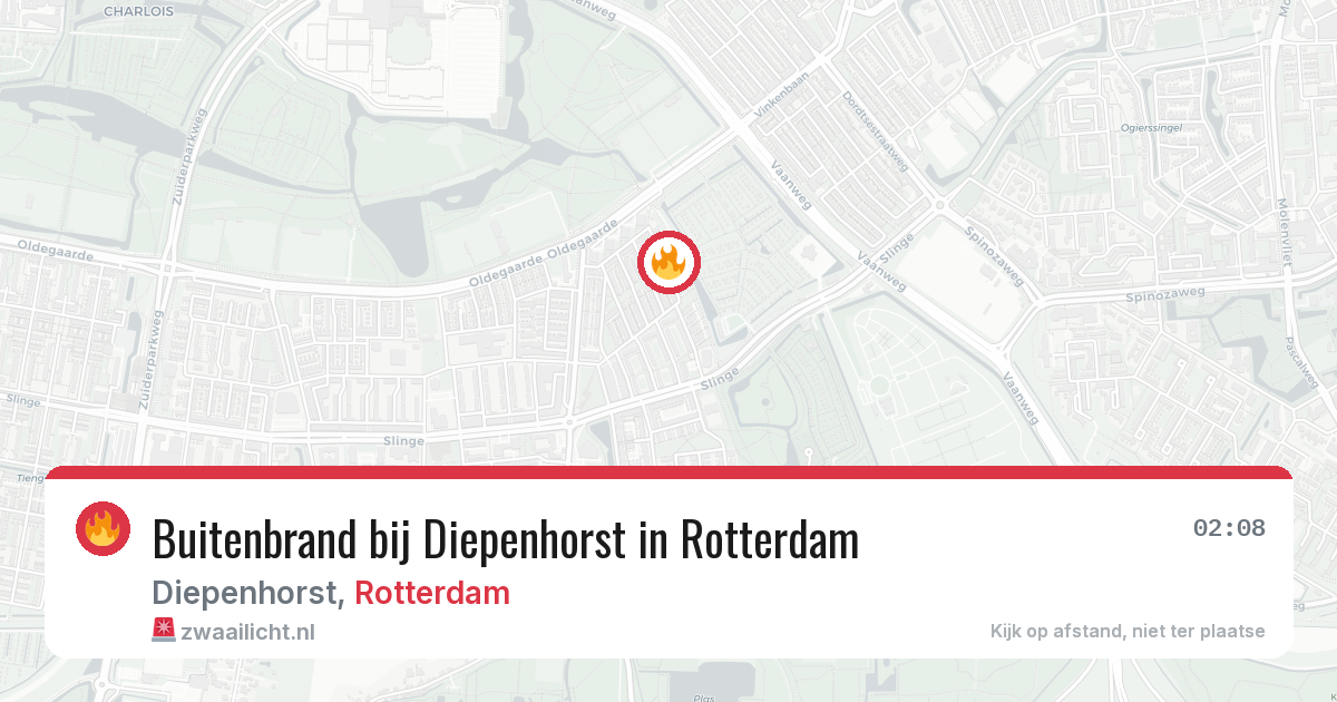 Buitenbrand bij Diepenhorst in Rotterdam — 5 jun 2026