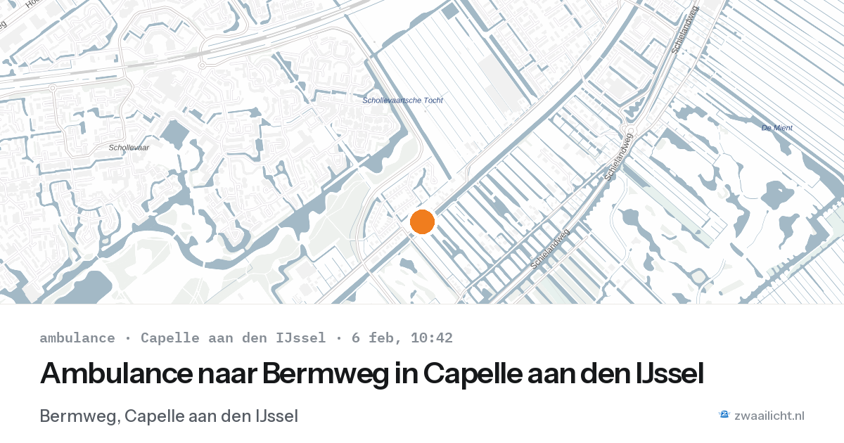 Ambulance naar Bermweg in Capelle aan den IJssel — 6 feb 2026