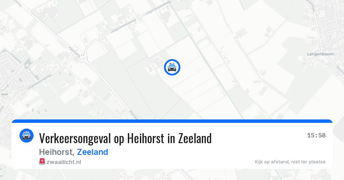 Verkeersongeval op Heihorst in Zeeland — 19 jun 2026