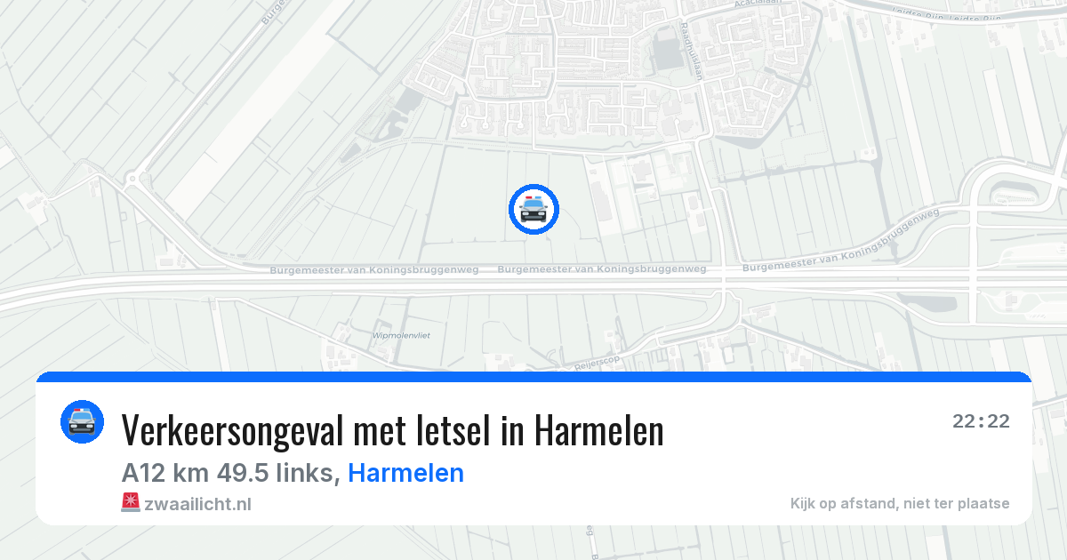 Verkeersongeval met letsel in Harmelen — 12 aug 2026