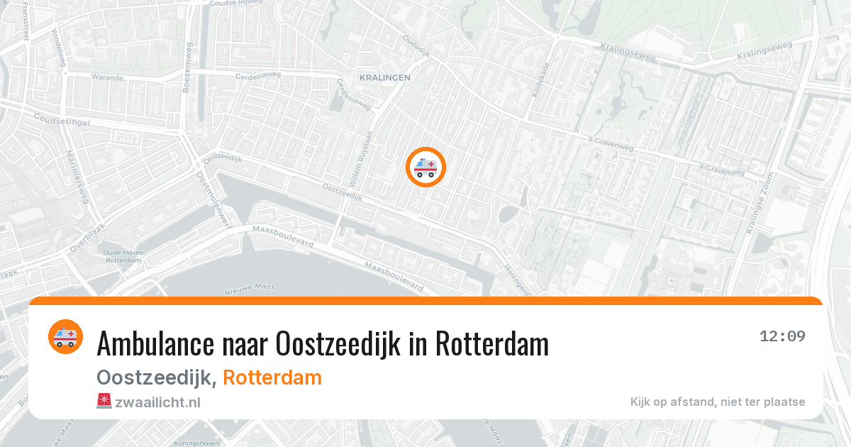 Ambulance naar Oostzeedijk in Rotterdam — 31 mei 2026