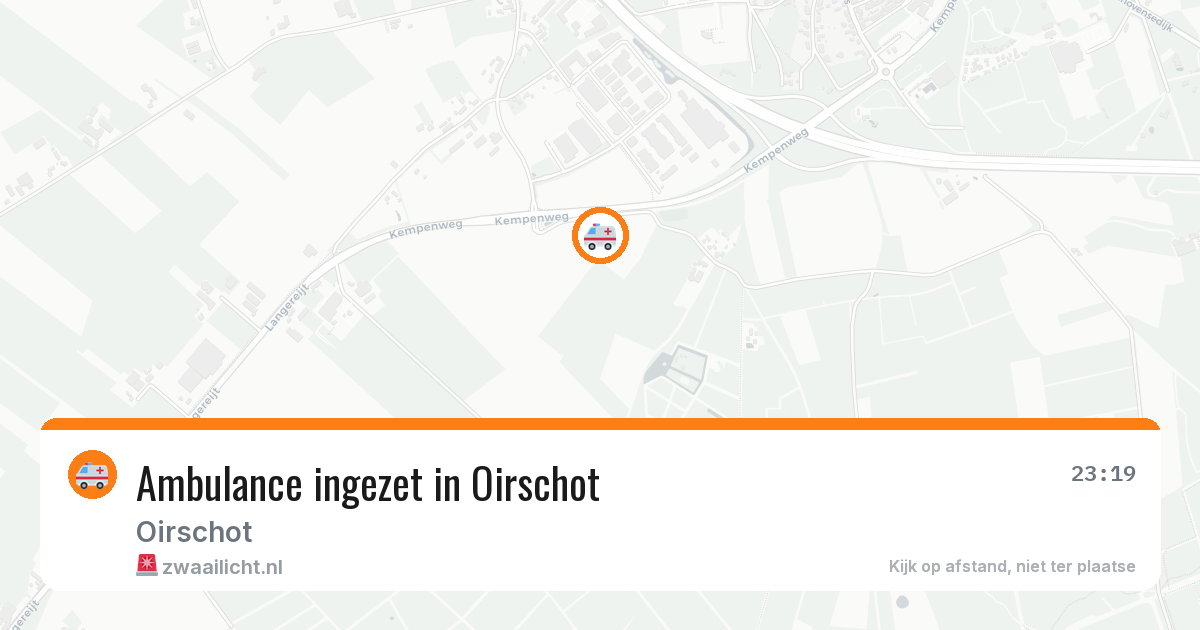 Ambulance ingezet in Oirschot — 18 mei 2026
