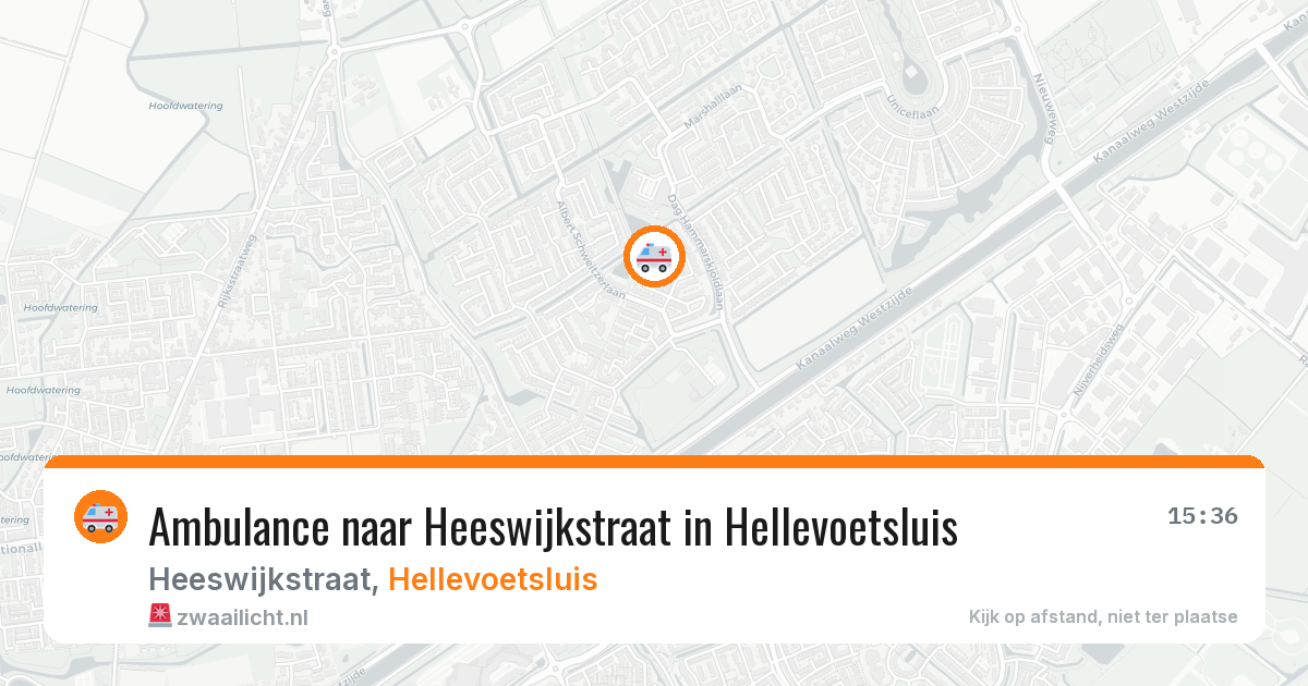 Ambulance naar Heeswijkstraat in Hellevoetsluis — 29 jan 2026