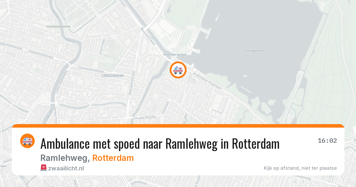 Ambulance met spoed naar Ramlehweg in Rotterdam — 31 mrt 2026