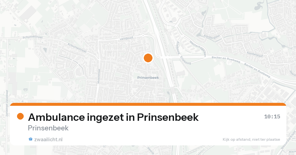 Ambulance ingezet in Prinsenbeek — 18 jun 2026