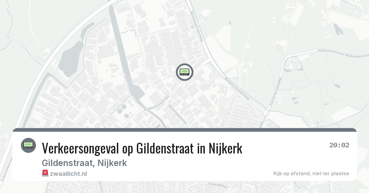 Verkeersongeval op Gildenstraat in Nijkerk — 28 jul 2026