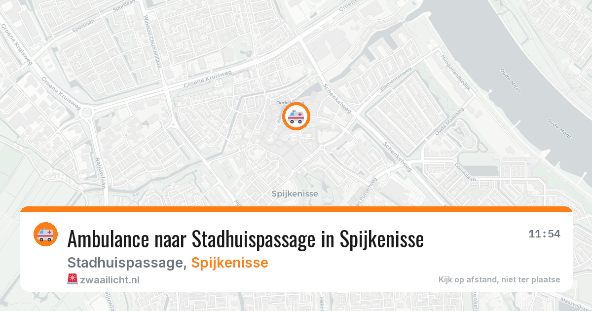 Ambulance naar Stadhuispassage in Spijkenisse — 22 jun 2026
