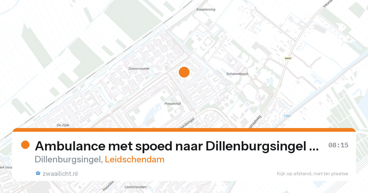 Ambulance met spoed naar Dillenburgsingel in Leidschendam — 27 aug 2026