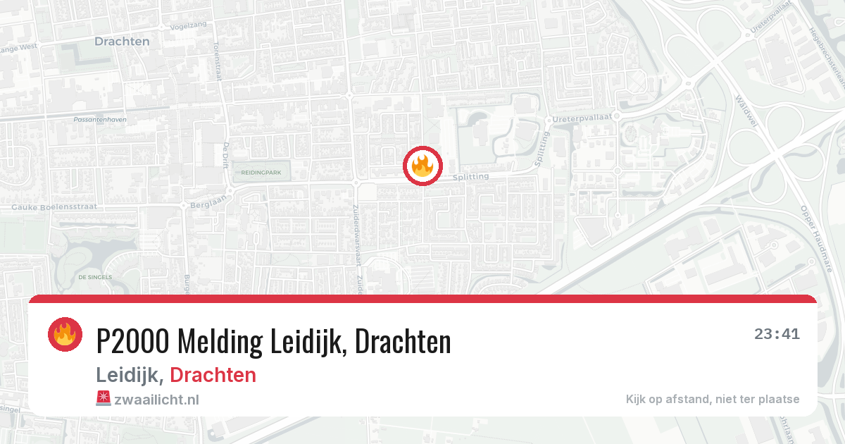 P2000 Melding Leidijk, Drachten — 17 mei 2026