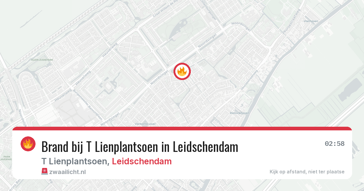 Brand bij T Lienplantsoen in Leidschendam — 23 apr 2026