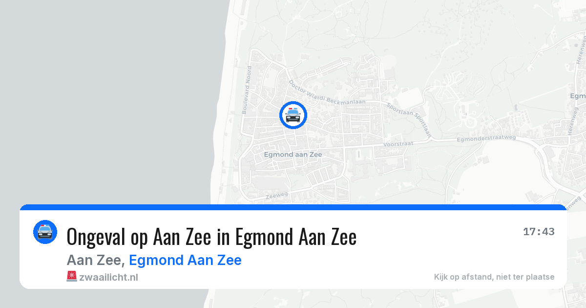 Ongeval op Aan Zee in Egmond Aan Zee — 2 jul 2026