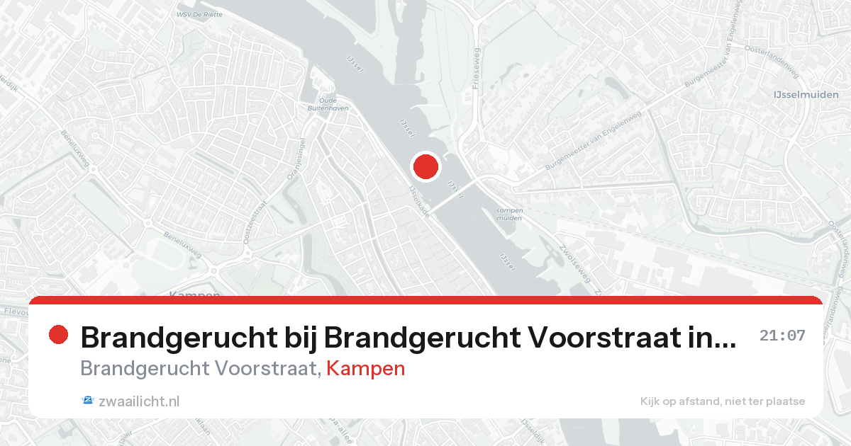 Brandgerucht bij Brandgerucht Voorstraat in Kampen — 31 jan 2026