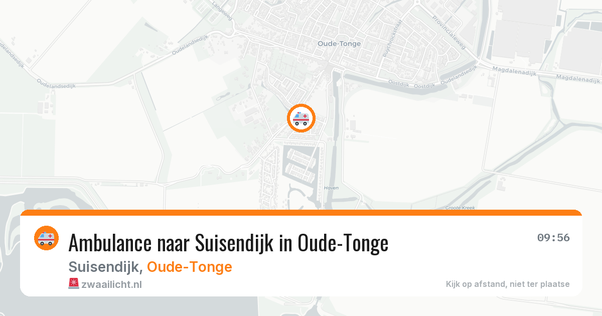 Ambulance naar Suisendijk in Oude-Tonge — 16 jun 2026
