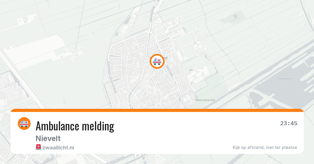 Ambulance melding — 17 apr 2026