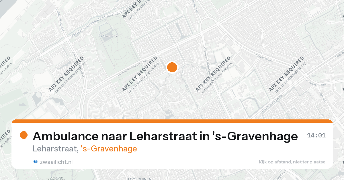 Ambulance naar Leharstraat in 's-Gravenhage — 25 aug 2026