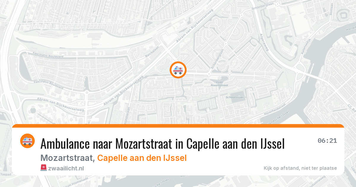 Ambulance naar Mozartstraat in Capelle aan den IJssel — 2 apr 2026