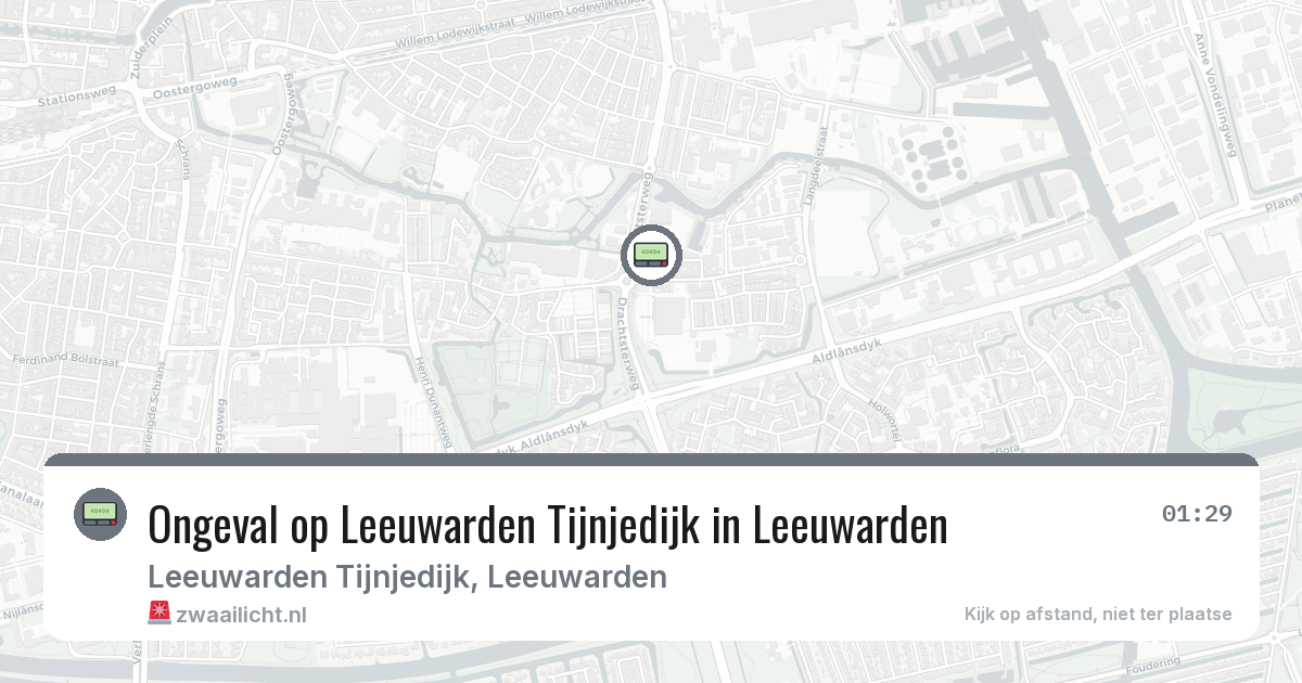 Ongeval op Leeuwarden Tijnjedijk in Leeuwarden — 1 feb 2026