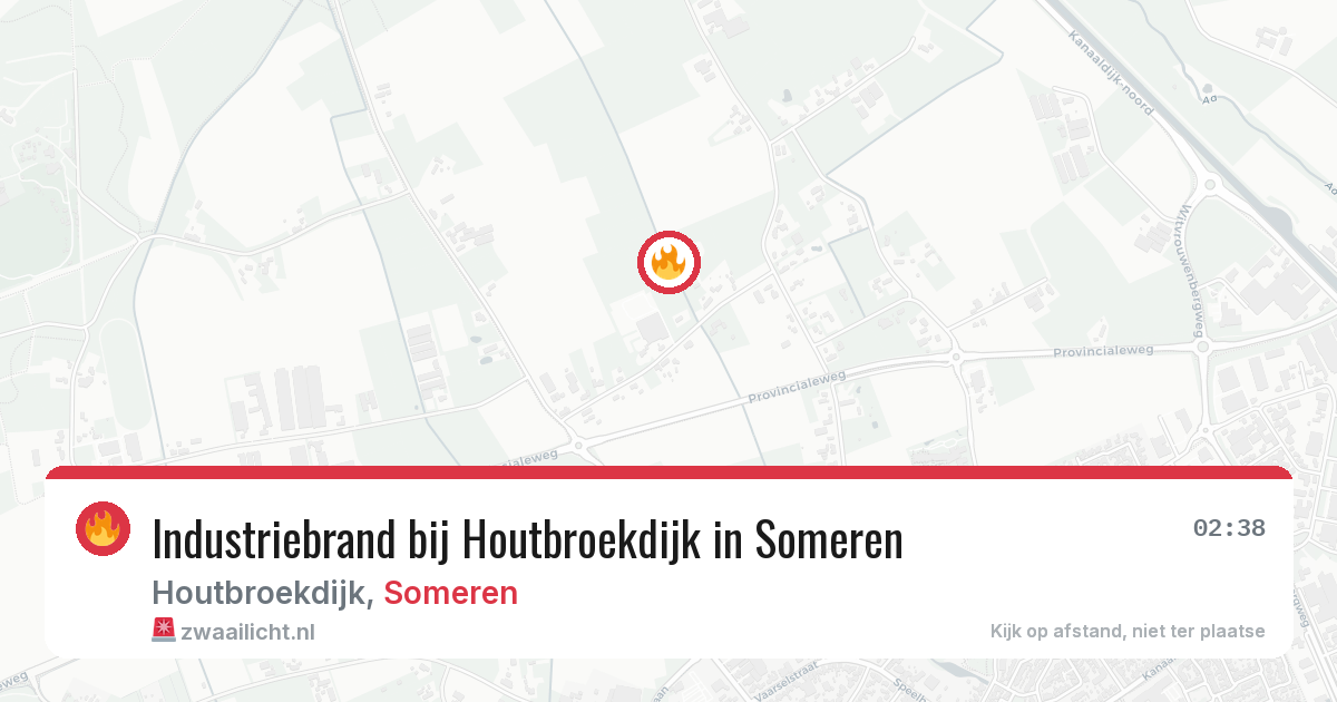 Industriebrand bij Houtbroekdijk in Someren — 31 mrt 2026