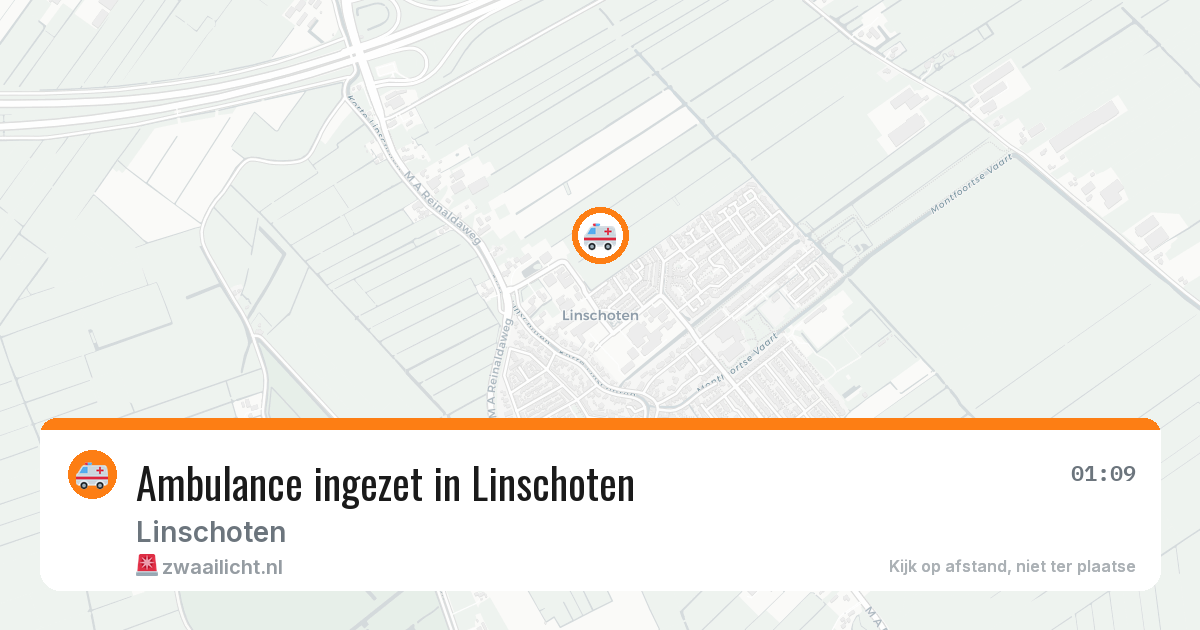 Ambulance ingezet in Linschoten — 5 mei 2026