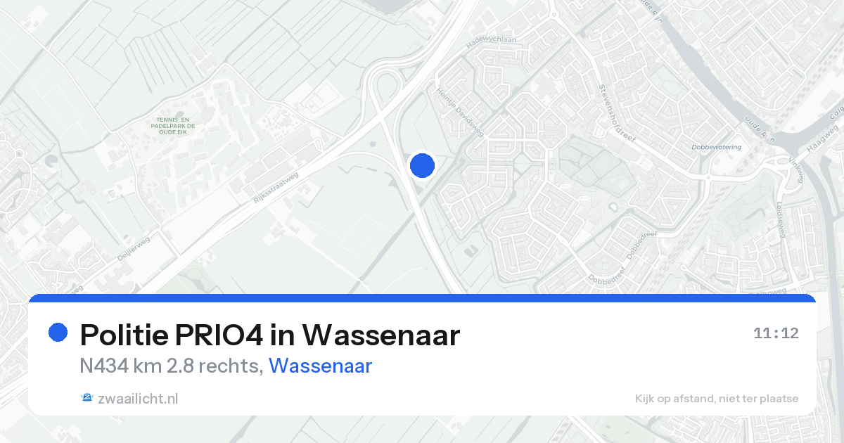 Politie PRIO4 in Wassenaar — 25 aug 2026 | 🚨 Zwaailicht.nl