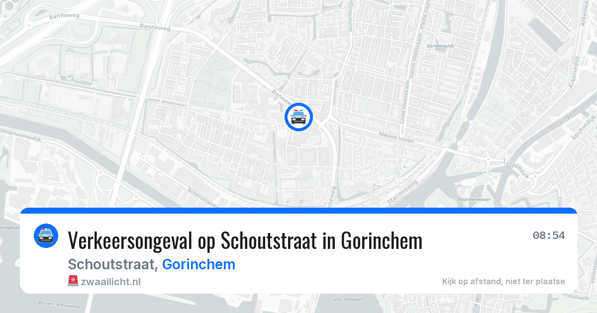 Verkeersongeval op Schoutstraat in Gorinchem — 17 apr 2026
