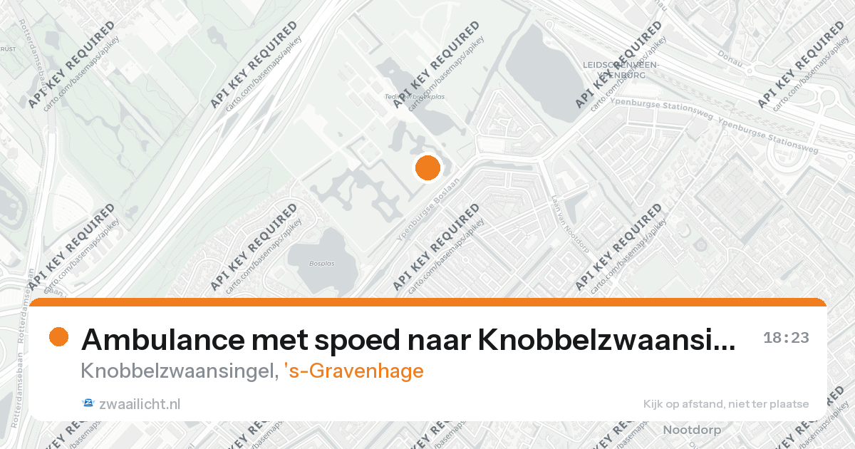 Ambulance met spoed naar Knobbelzwaansingel in 's-Gravenhage — 31 mei 2026