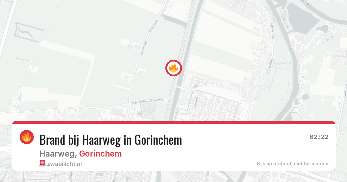 Brand bij Haarweg in Gorinchem — 26 jun 2026