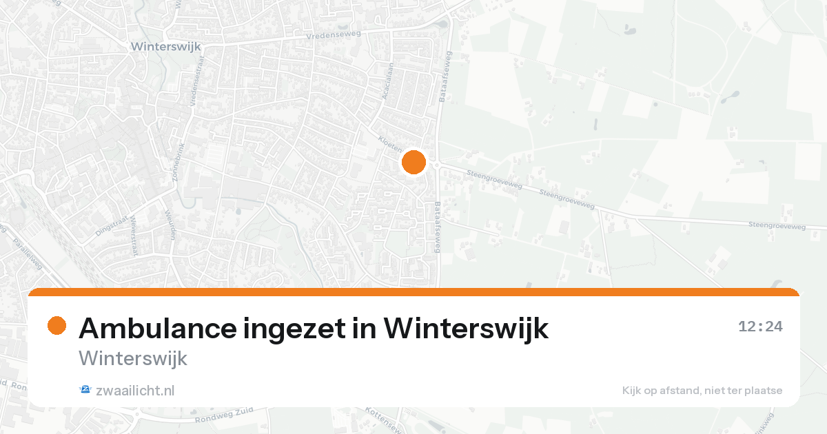 Ambulance ingezet in Winterswijk — 29 mei 2026