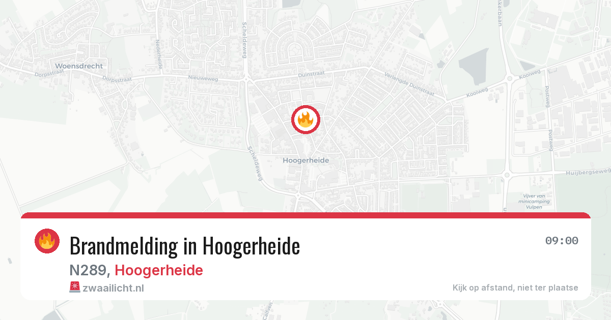 Brandmelding in Hoogerheide — 7 jun 2026