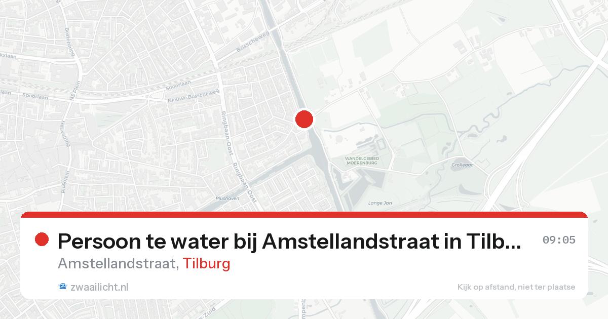 Persoon te water bij Amstellandstraat in Tilburg — 7 feb 2026