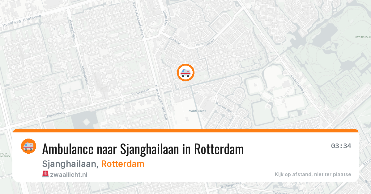 Ambulance naar Sjanghailaan in Rotterdam — 12 jun 2026