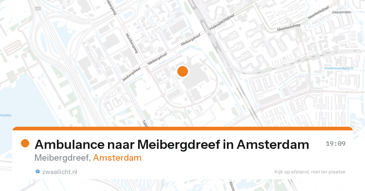 Ambulance naar Meibergdreef in Amsterdam — 22 jun 2026