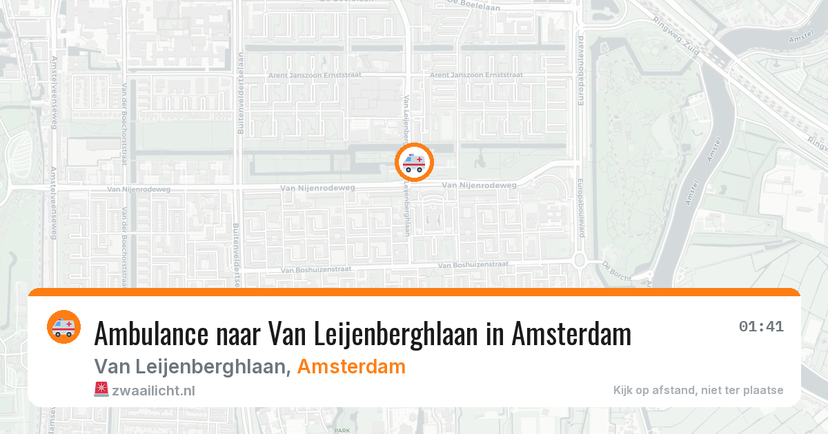 Ambulance naar Van Leijenberghlaan in Amsterdam — 3 jun 2026