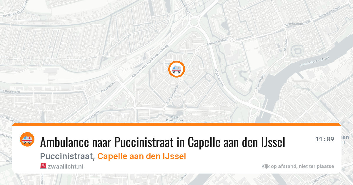 Ambulance naar Puccinistraat in Capelle aan den IJssel — 22 mei 2026