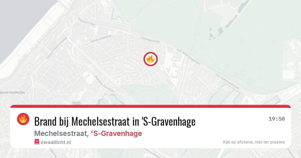 Brand bij Mechelsestraat in 'S-Gravenhage — 20 jun 2026