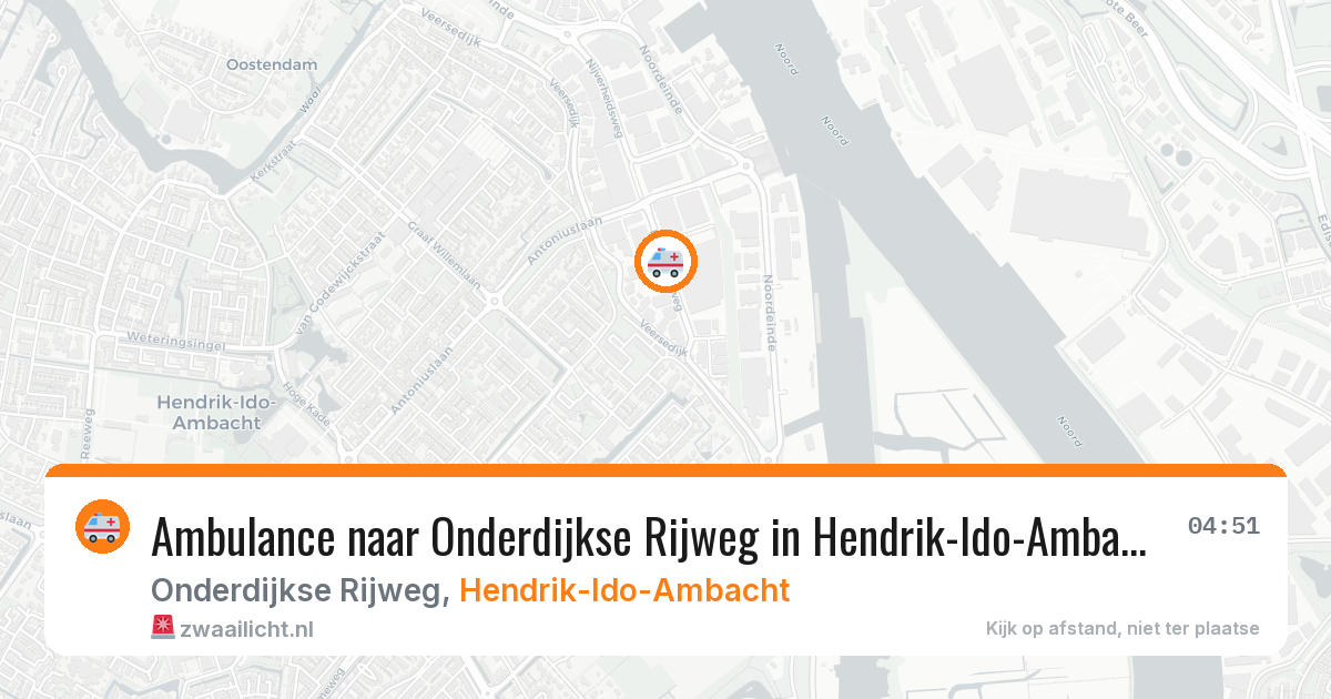 Ambulance naar Onderdijkse Rijweg in Hendrik-Ido-Ambacht — 2 apr 2026