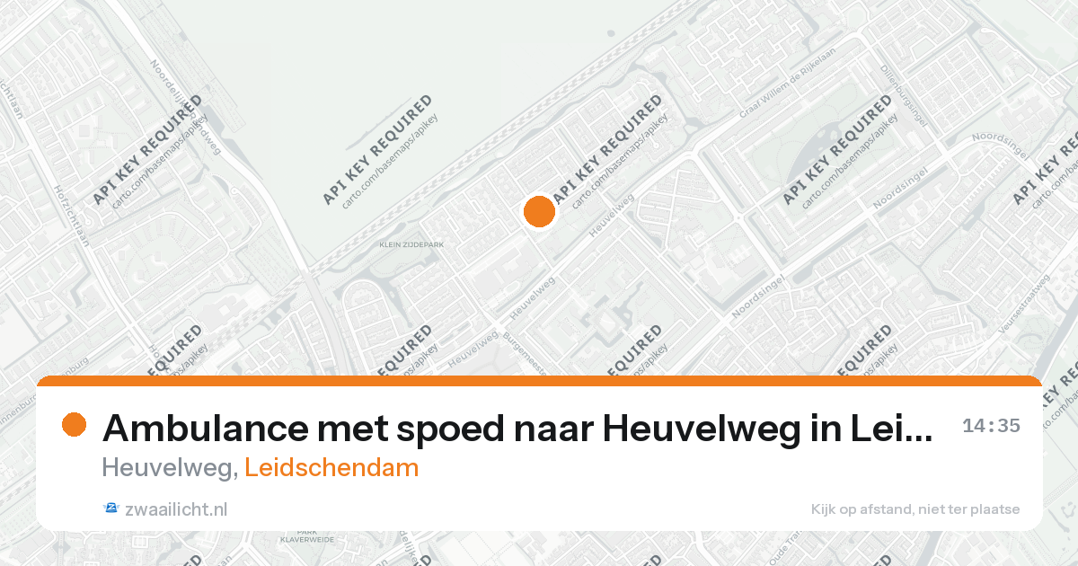 Ambulance met spoed naar Heuvelweg in Leidschendam — 25 aug 2026