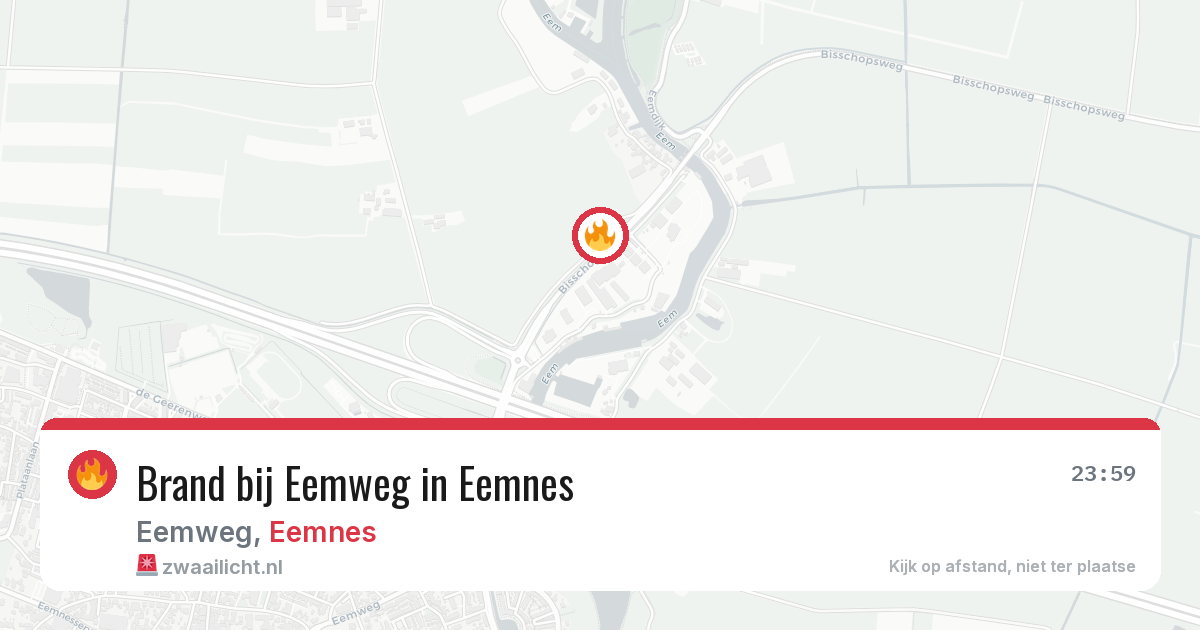 Brand bij Eemweg in Eemnes — 27 jun 2026