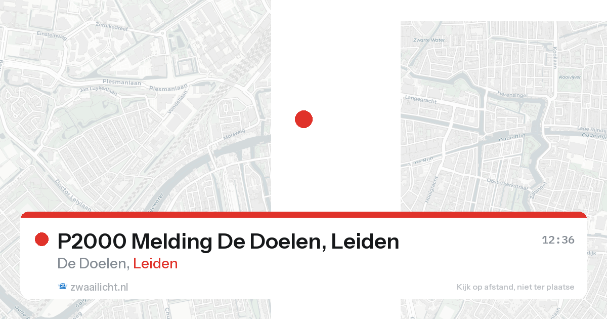P2000 Melding De Doelen, Leiden — 7 feb 2026