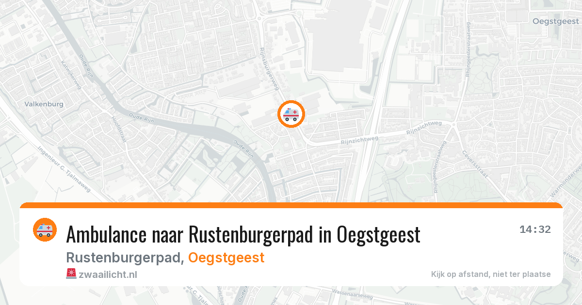 Ambulance naar Rustenburgerpad in Oegstgeest — 30 mei 2026