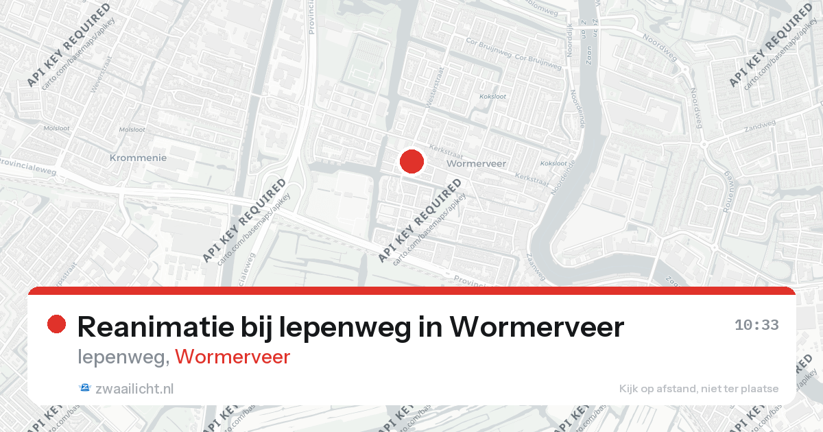 Reanimatie bij Iepenweg in Wormerveer — 15 feb 2026