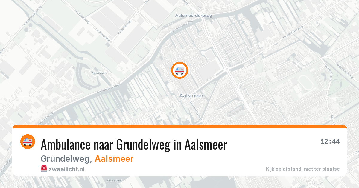 Ambulance naar Grundelweg in Aalsmeer — 25 jun 2026