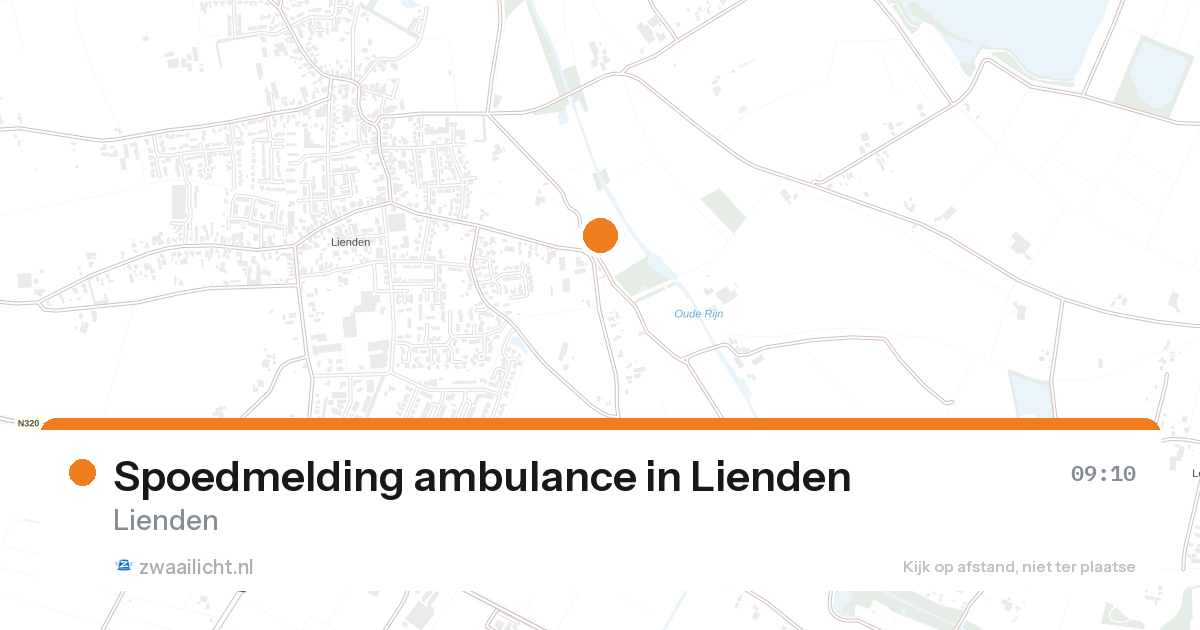 Spoedmelding ambulance in Lienden — 21 aug 2026