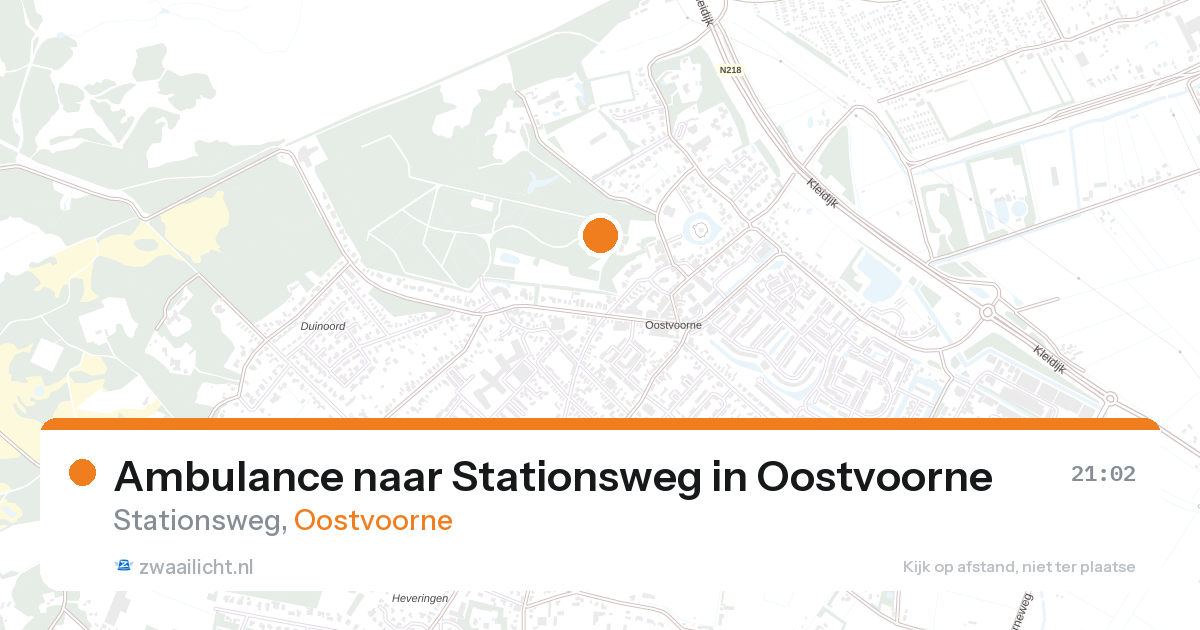 Ambulance naar Stationsweg in Oostvoorne — 28 aug 2026